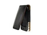 APPLE iPHONE & iPHONE 3G BLACK EXECUTIVE VERTICAL CASE WITH REMOVABLE SPRING BELT CLIP (iPhone NOT included)