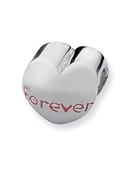 Sterling Silver Forever Heart Charm Bead Fits Pandora Chamilia Biagi Bracelet