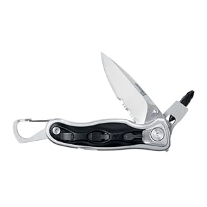 Leatherman 830327 E307X Folding Knife With Partially Serrated Edge, 7Piece Bit Kit and... by 