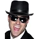 Coole schwarze Sonnenbrille (Retro/Blues/Partybrille)