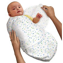 Kiddopotamus Dot Swaddle Me Wrap - Blue
