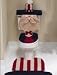 3 Piece Uncle Sam Toilet, Tank, Lid Cover with Tissue Holder and Bath Rug Image