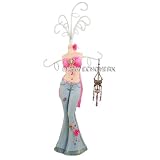 Sexy Jeans Jewelry Stand Pink 12 Inches