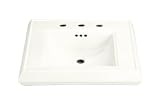 Kohler K-2239-8-0 Memoirs Pedestal Lavatory Basin with 8" Centers, White
