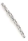 Diamond Bracelet 0.59k G.V.V.S Brilliant Diamonds on 18k White Gold Damiani Style Design Bracelet 7"...