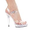 Ellie Shoes - M-Brook, 5 Inch Clear Sandal