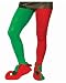Red & Green Elf Tights Adult