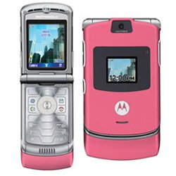 Motorola RAZR V3 Pink Mobile Phone Unlocked Sim Free