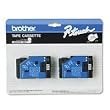 2-pack Tc-20 1/2in Black On White Tape for Pt-6 8 10 12 15 20 150 170