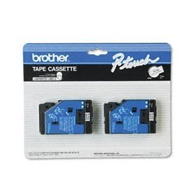 Brother TC20 Laminated Tape Cartridge - 0.5" x 25' - 2 x Roll - White: Industrial &amp; Scientific