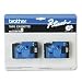2-pack Tc-20 1/2in Black On White Tape for Pt-6 8 10 12 15 20 150 170