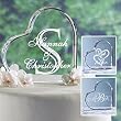Personalized Gifts - Acrylic Heart Wedding Cake Topper