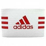 アディダス キャプテンマーク ホワイト×レッド