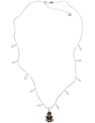 Gingerbread Girl on a Clear Crystal Waterfall Necklace [Jewelry] Delight Jewelry