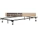 STRUCTURES by Malouf Heavy Duty 6-Leg LINENSPA Adjustable Metal Bed Frame with Rug Rollers - (Full, Twin)
