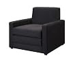 Dorel Home Products Single Sleeper Chair, Black