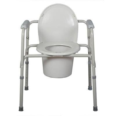 Medline Deluxe 3-in-1 Steel Commode Toilet Safety Rails