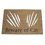 Beware Of Cat Doormat by 
