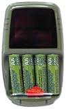 Sakar ECOtrends CH-4632-ECO-BLK - Battery charger (solar) 4xAA/AAA - included batteries: 4 x AA NiMH 2300 mAh
