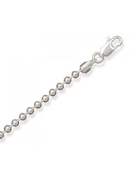 MMA Silver - 18 inch 3mm Bead Chain Necklace