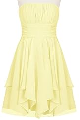 Chiffon Short Pleated  Evening Dress/Bridesmaid Dress/Prom Dress/Party Dress  With Ruffles