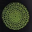 Emerald Green Classic Crocheted Hair Bun Cover XL