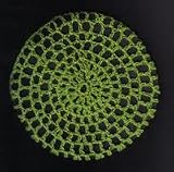 Emerald Green Classic Crocheted Hair Bun Cover XL