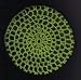 Emerald Green Classic Crocheted Hair Bun Cover XL