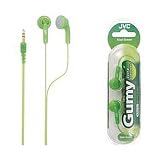 JVC HAF130G Portable Gummy Earbud Headphones ( Green )