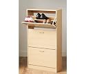 3 Drawer Shoe Storage Cupboard beechwood