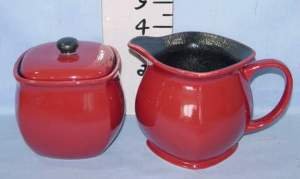 Corelle Sugar and Creamer Chili Red 315e JuYbYL Corelle Sugar and Creamer Chili Red