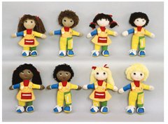 FANNYS PLAY HOUSE LEARN TO DRESS DOLL WHITE GIRL