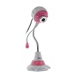 GTMax Flexible 12 Mega Pixel High Resolution w/ 4 LED Light & Microphone USB PC Webcam - Pink