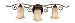Murray Feiss VS8103-CB Three-Light Tuscan Villa Collection Vanity Strip, Corinthian Bronze with Beige Etruscan Glass Shades