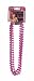 20's Hot Pink Flapper Beaded Necklace - One Size