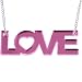Pink Love Lucite Necklace