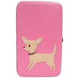 Fluff Chihuahua Dog Pink Opera Metal Frame Wallet