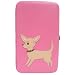 Fluff Chihuahua Dog Pink Opera Metal Frame Wallet