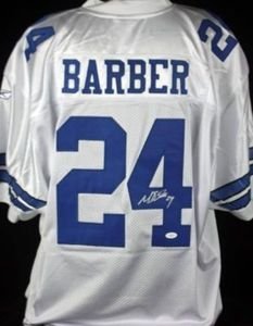 Cowboys Marion Barber Authentic Autographed/Hand Signed Home Jersey JSA