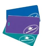 Austin House Teal Colored ID Tag