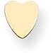14K Gold Heart Stamping Disc 0.032