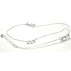 Back Belly Chains in Sterling Silver