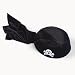 Child's Black Polyester-Covered Felt Pirate Scarf