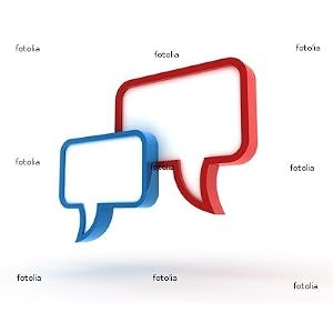 3D Speech Bubbles Wall Decal