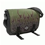 DadGear Messenger Diaper Bag - Skull/ Flames