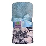 Minky Paradise Toile Sky Stroller Blanket
