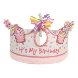 Its My Birthday Cupcake Crown-Pink