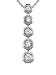 14k White Gold Journey Collection 5 Diamond Pendant 1/2 CT