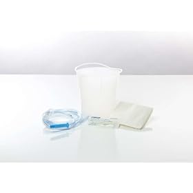 Disposable Enema Bucket Set - Enema Bucket (1500 cc) w/Dynaclamp, 50 Ea/Cs - 50 Per Case - Model DYND70104
