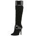 Nine West Women's Tubbs Mid-Calf Boot,Black Suede,7 M
